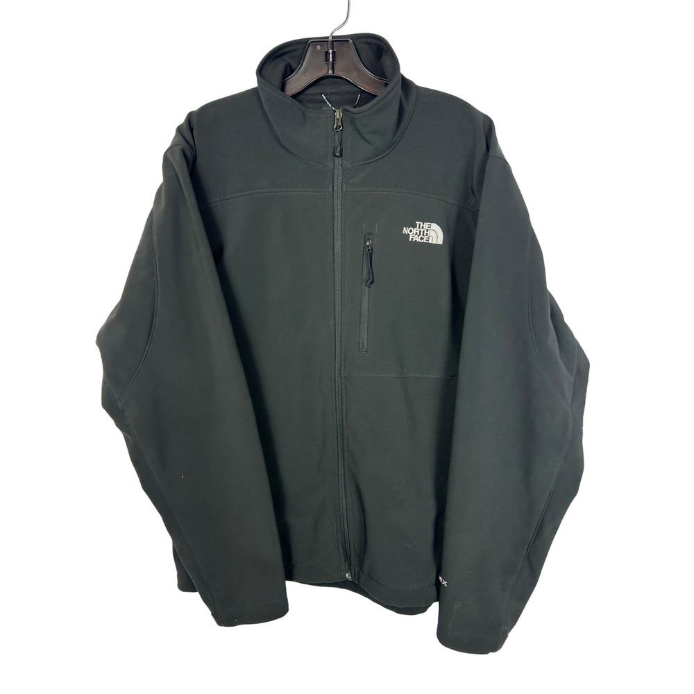 The North Face Apex Bionic Black Softshell Jacket Windproof Mens Large L